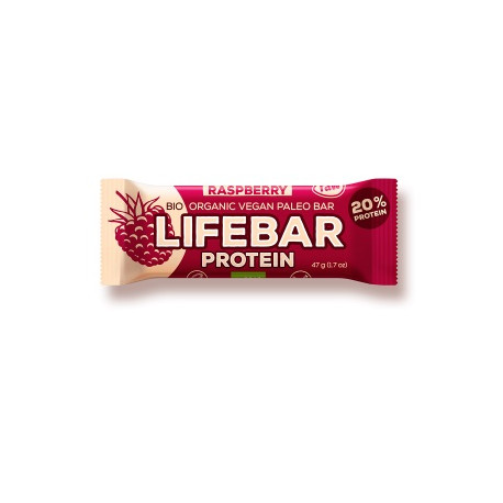 Un monde Vegan vous propose : Lifebar protéine framboise 40g - bio