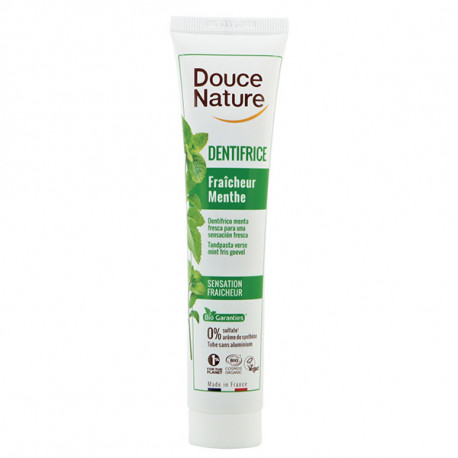 Végami vous propose : Dentifrice menthe fraiche sans fluor 75ml - bio