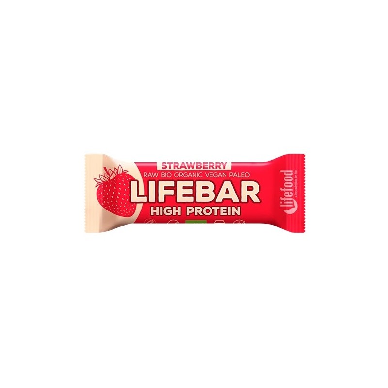 Un monde Vegan vous propose : Lifebar protéine fraise 40g - bio