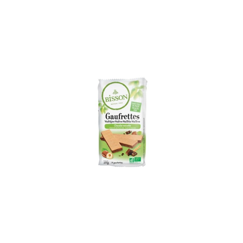 Un Monde Vegan vous propose : Gaufrettes chocolat noisette 190g - bio