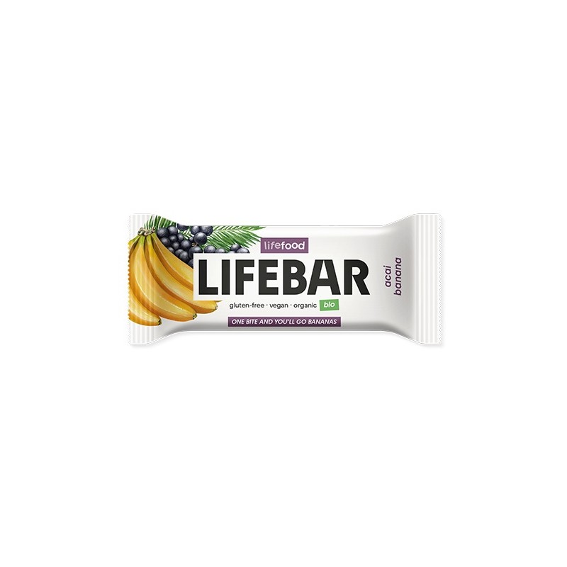 Un Monde Vegan vous propose : Lifebar açai banane 40g - bio