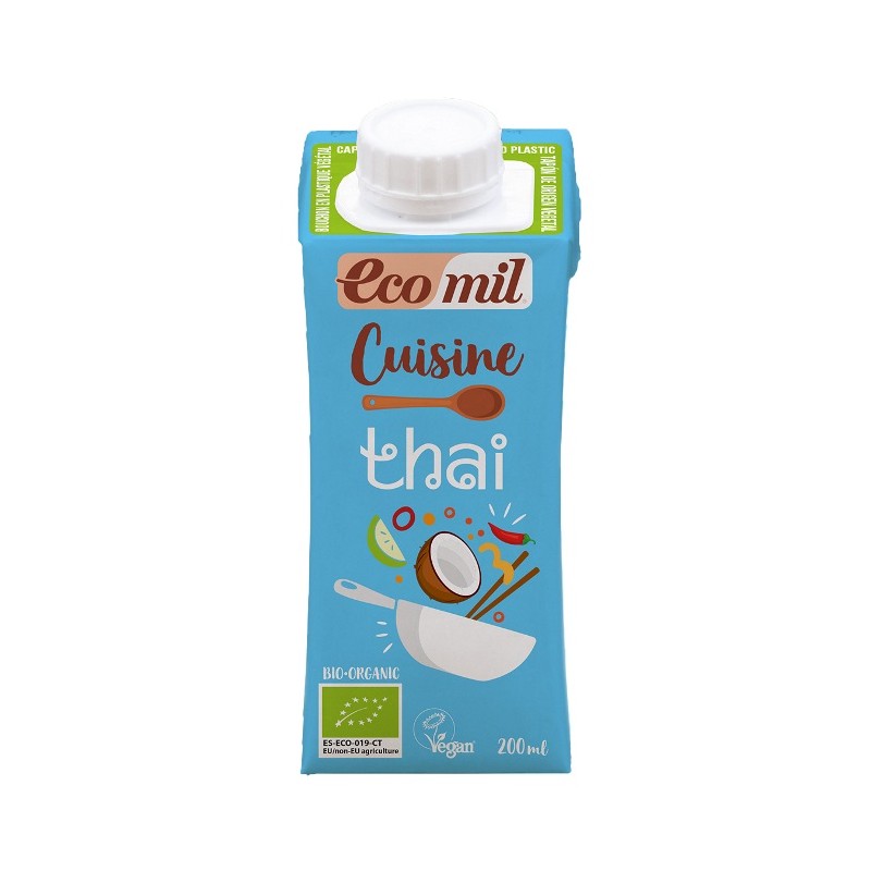 Un Monde Vegan vous propose : Crème cuisine lait de coco thaï 200ml - bio