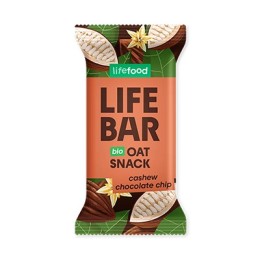 Un Monde Vegan vous propose : Lifebar avoine cajou pépites de chocolat 40g - bio