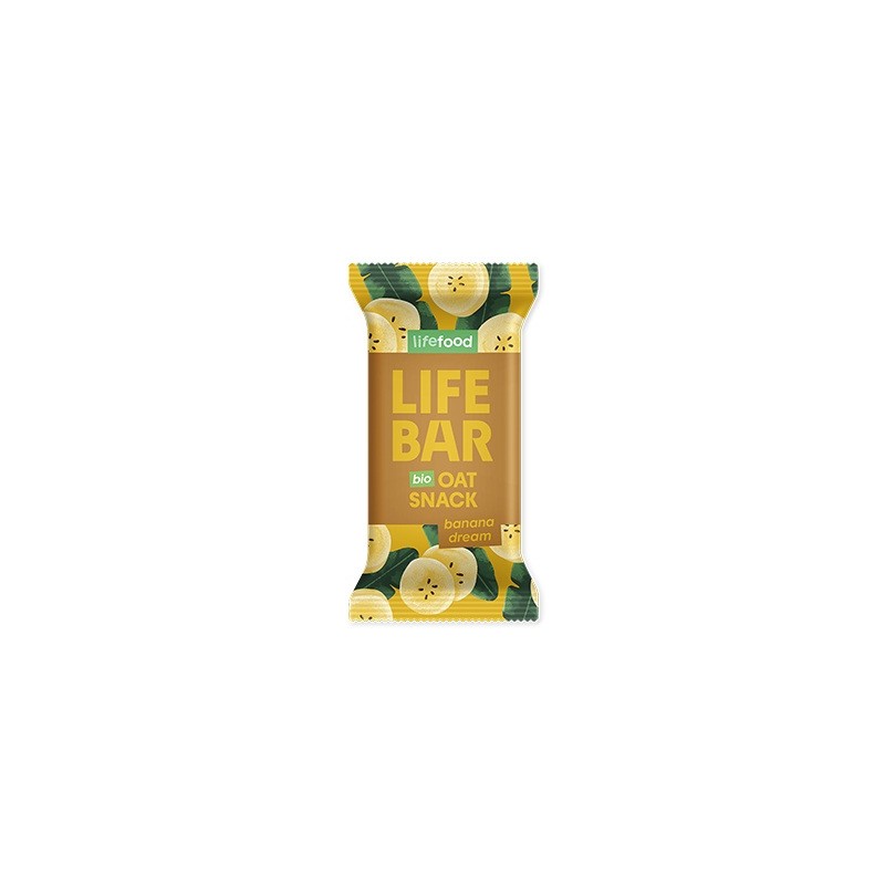 Un Monde Vegan vous propose : Lifebar avoine banane 40g - bio