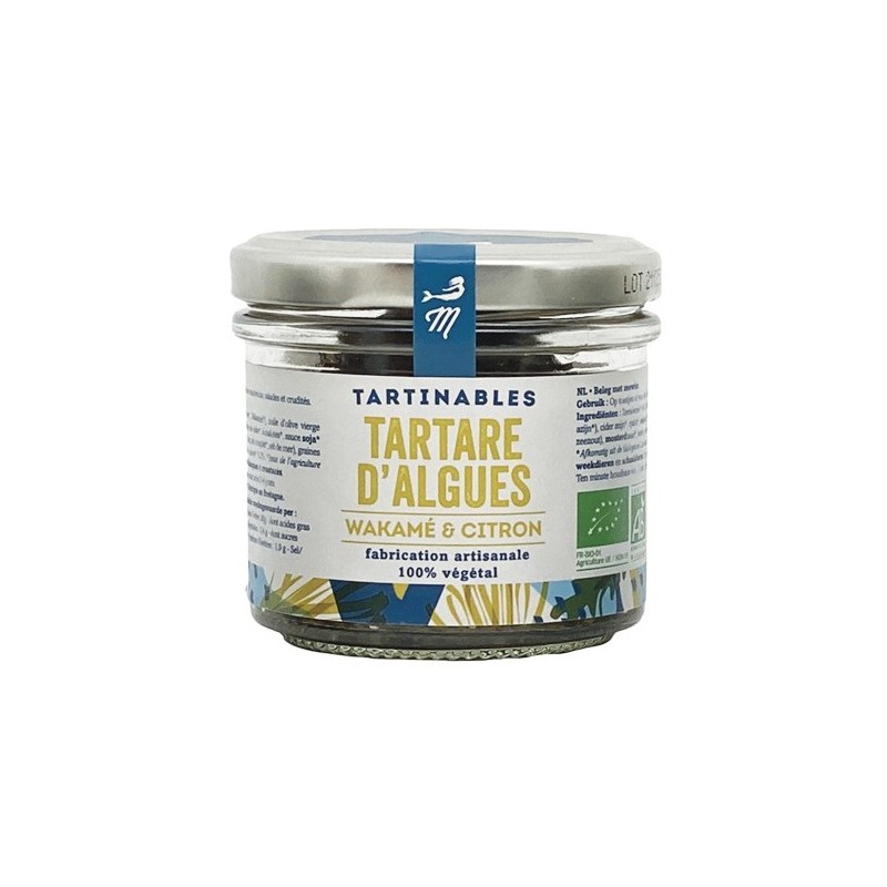 Un Monde Vegan vous propose : Tartare d'algues wakamé citron 90g - bio