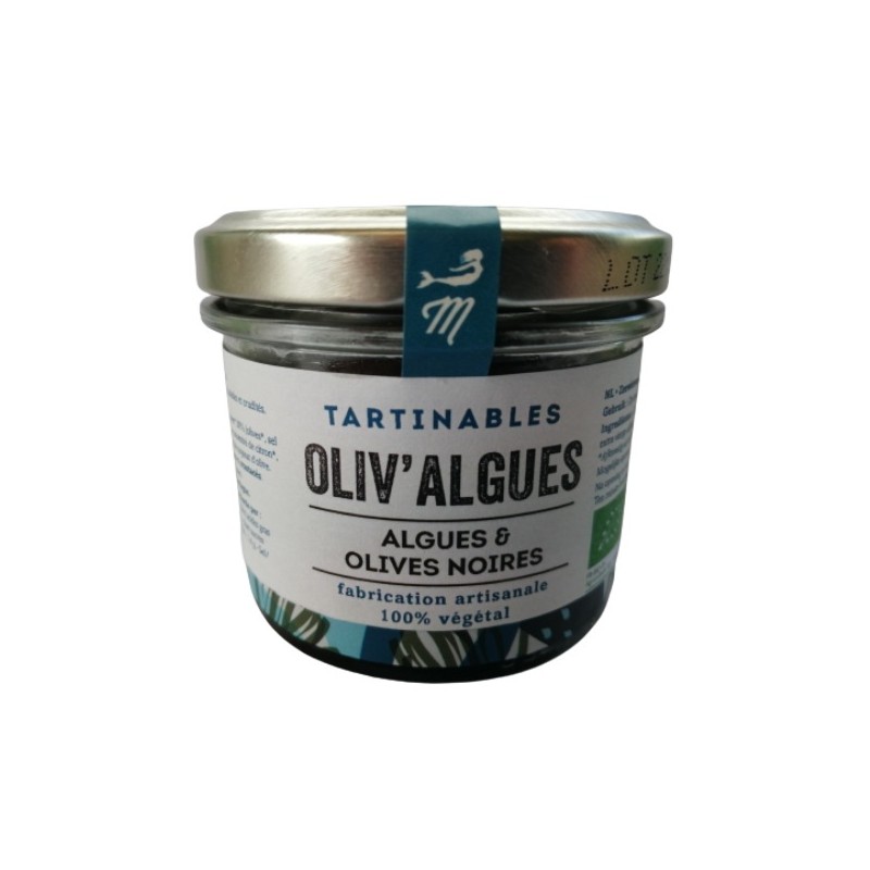 Un Monde Vegan vous propose : Tartare d'algues olives noires 90g - bio