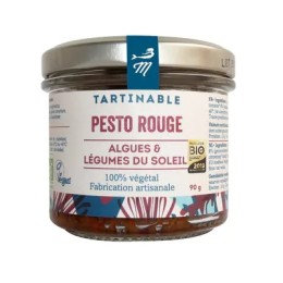 Un Monde Vegan vous propose : Pesto rouge aux algues 90g - bio