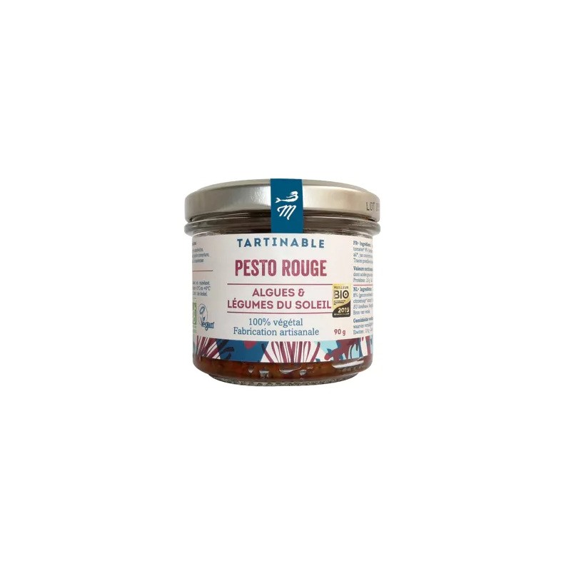 Un Monde Vegan vous propose : Pesto rouge aux algues 90g - bio