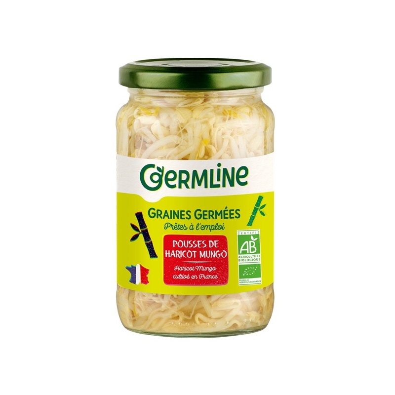 Un monde Vegan vous propose : Germes de haricot mungo en bocal 175g - bio