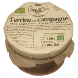 Un Monde Vegan vous propose : Terrine de campagne 180g - bio