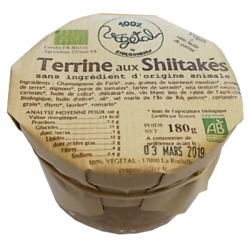 Un Monde Vegan vous propose : Terrine aux shiitakés 180g - bio